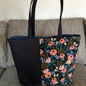 Cumbria Tote Bag Two Sizes Pdf Sewing Pattern Zipper Pocket | Etsy