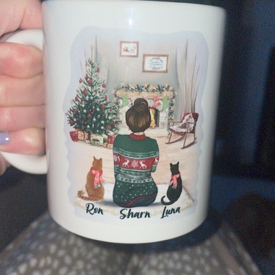 Personalised Double Pet Bowl - Dog Bowl - Cat Bowl