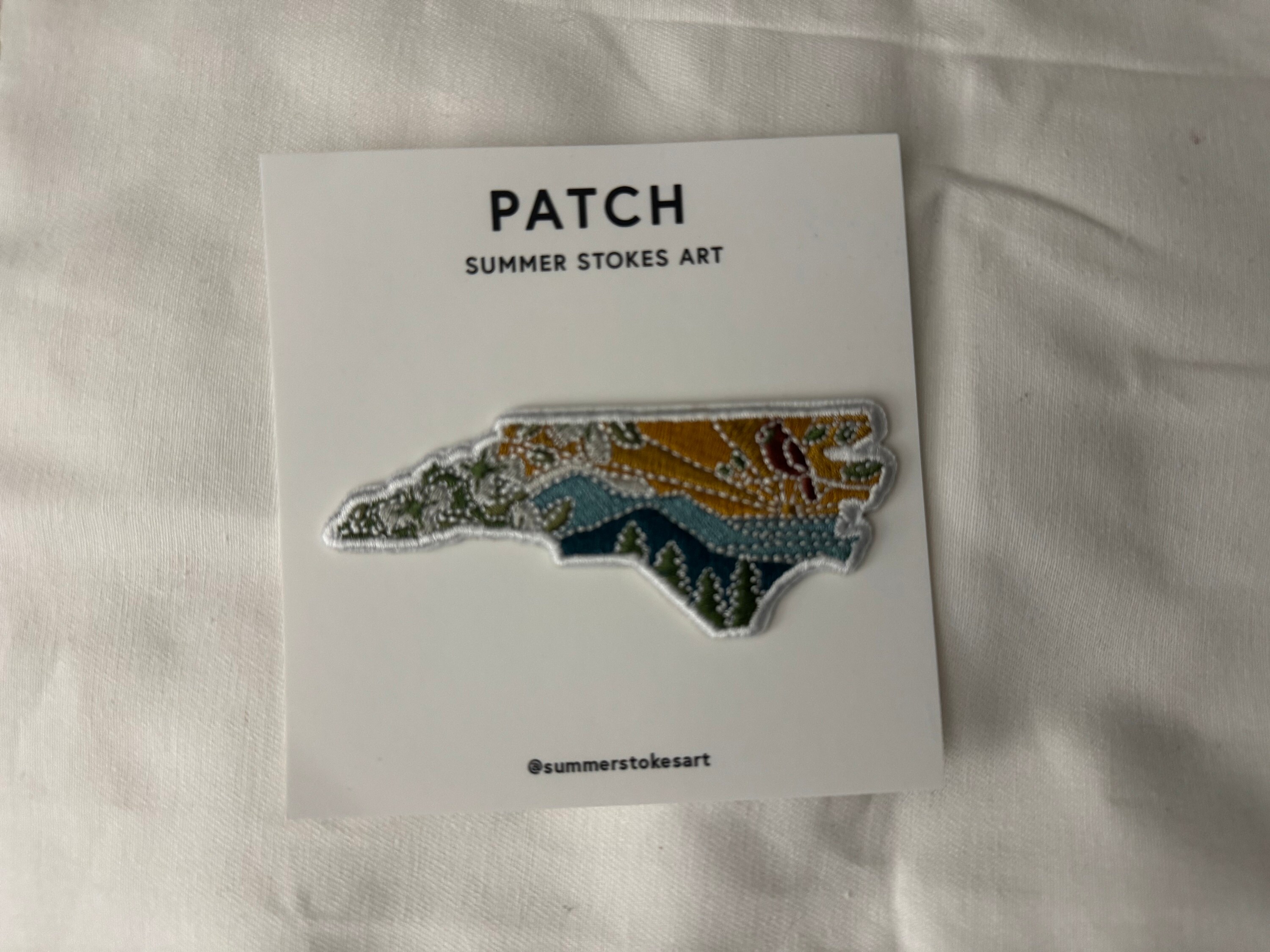 North Carolina Iron-On Patch | 3&quot; Patch | Embroidered Sew-on or Iron-on Applique