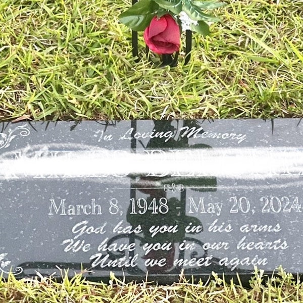 Memorial Stone for Mom Dad, Personalized in Loving Memory Memorial ...