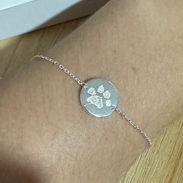Your Actual Paw Print Bracelet | Nose Print Jewelry | Custom Pet Print ...