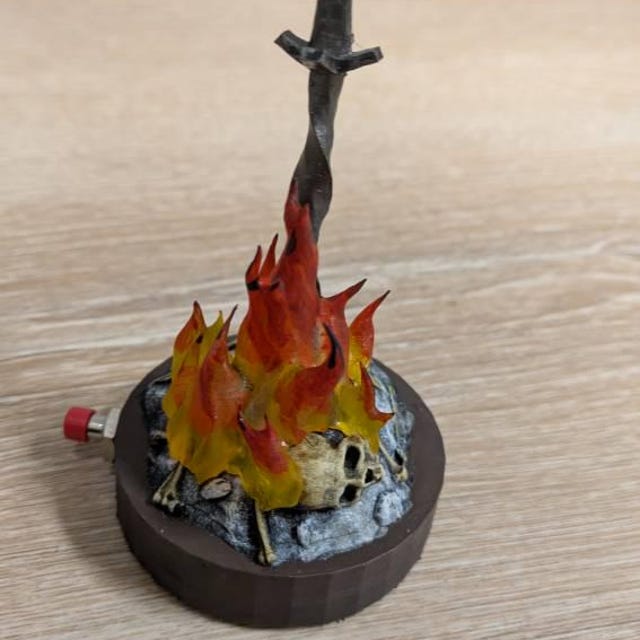 Dark Souls Bonfire With LED Light 1/12 Scale Miniature - Etsy