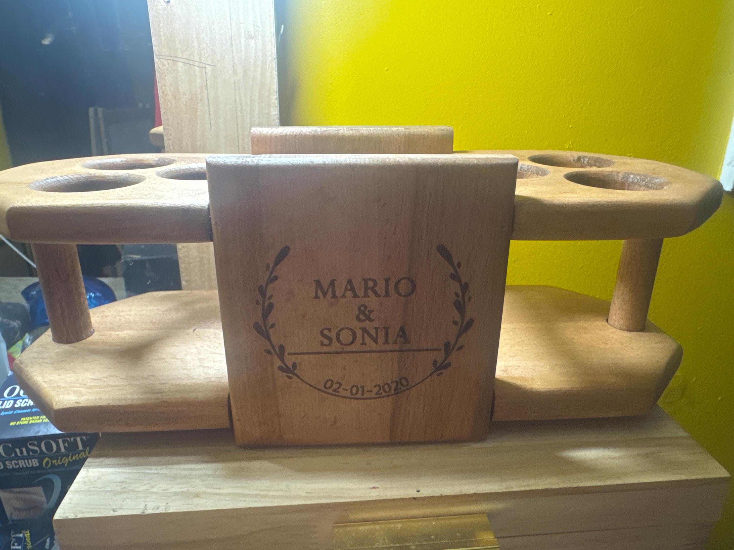 Personalized Engrave Tequila Shot Wooden Board, Housewarming Gift, New Home Gift, Wedding Gift, Engagement Gift, Bride Gift, Tequila Flight