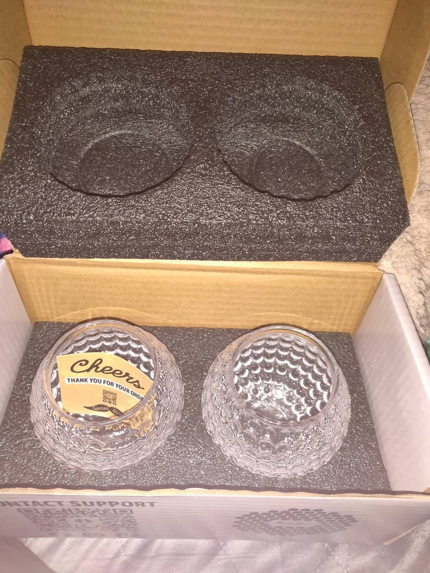 Golf Ball Whiskey Glass, Rock Glass, Bourbon Glass, Groomsmen Gift or Golf Gift | Whiskey Glasses | Golf Gifts for men