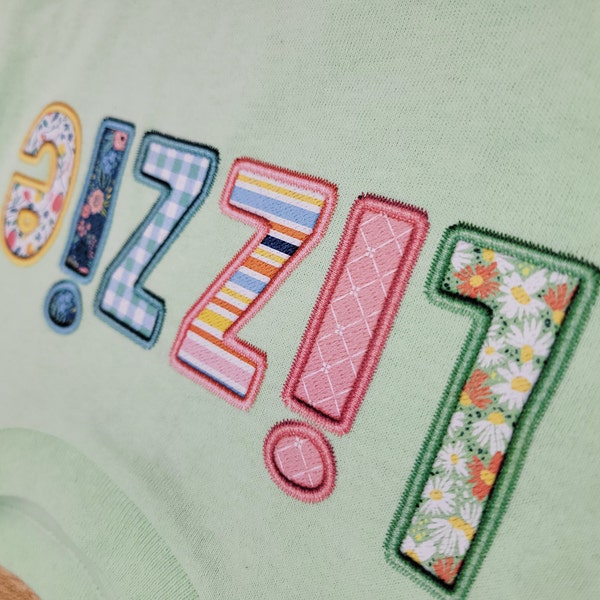 Spring Faux Embroidery PNG Alphabet Bundle, Easter Spring Floral ...