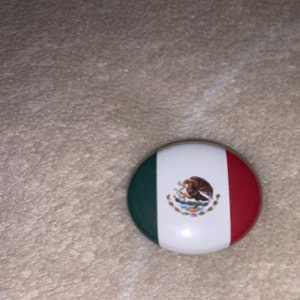 Mexico National Country Flag Pinback Button Pin Badge 