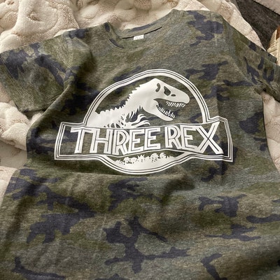 THIRD Birthday Shirt 3rd Birthday Outfit Three Rex Dinosaur - Etsy
