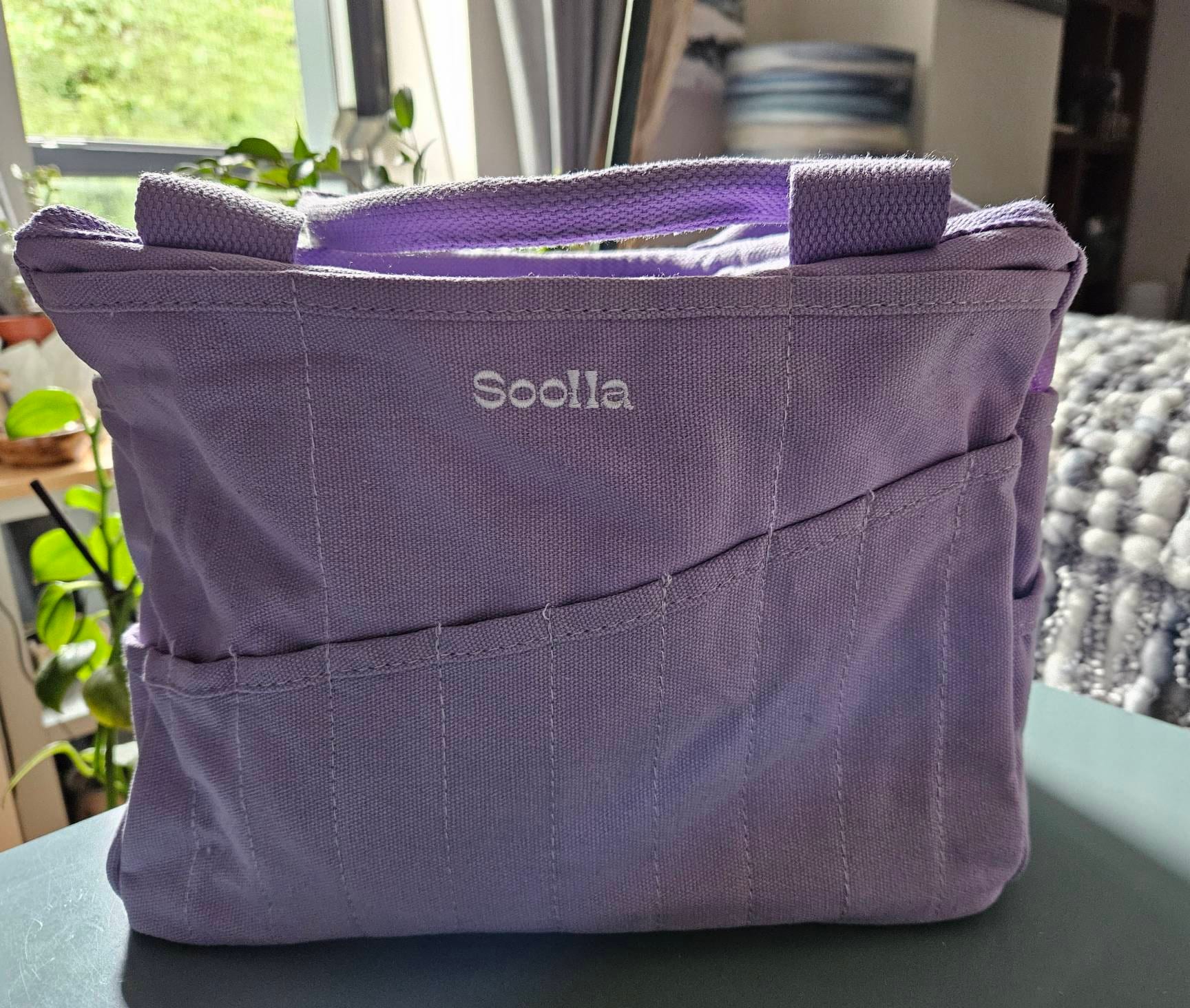 Lilac Love Soolla® Studio Artist Bag, Art Supply & Pottery Tool Bag, Art Supplies Organizer, Knitting Project Bag, Crochet Lavender, Gift