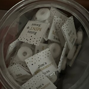 Editable Wedding Mint Favors, Mint to Be, Custom Mints, Heart Theme, Printable Mint Toppers ...