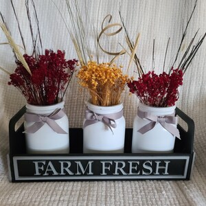 Farmhouse Mason Jar Caddy / Digital Laser Cut SVG File / Glowforge ...