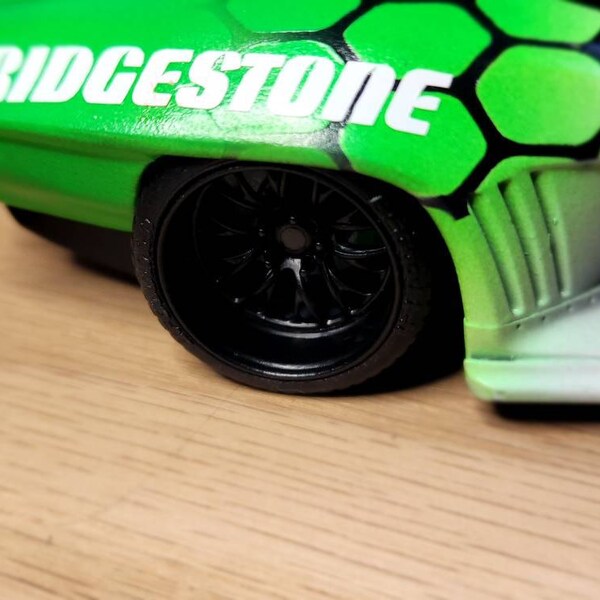 1/24 Scale: 21/20 Inch Billet Hollow Point Wheels W/ Wide Rear Street