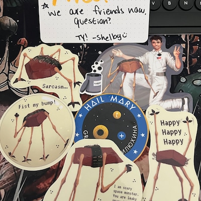 Project Hail Mary Rocky Stickers - Etsy