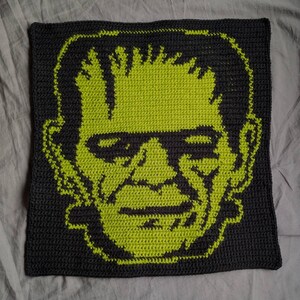 Frankenstein Monster Tapestry Crochet Pattern / Wall Hanging