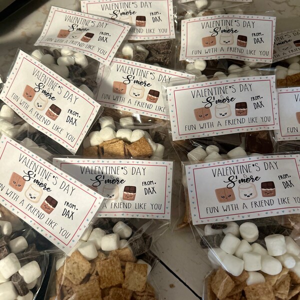 Valentines Class Favors, Valentines M&ms, Valentines Class Gifts
