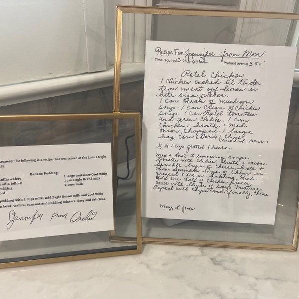 DIGITAL DOWNLOAD, Favorite Hand-written Re-creations, Recipe Card, Re ...