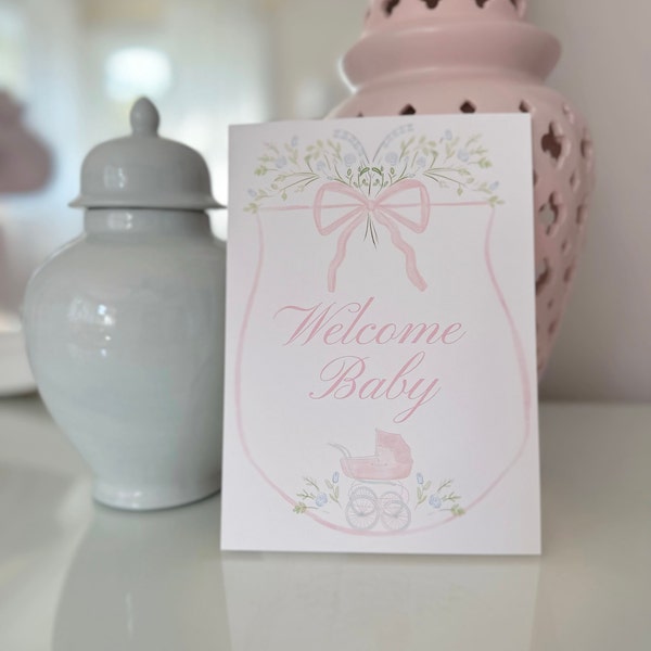 Watercolor Baby Milestone Cards Two Sided / Floral Crest / Gift / Baby ...