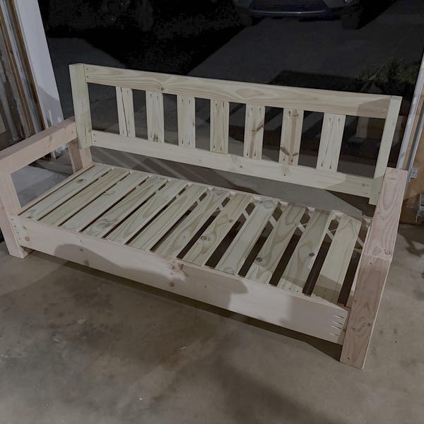 DIY Modern Outdoor Patio Sofa Couch Build Plans | Instant Digital ...