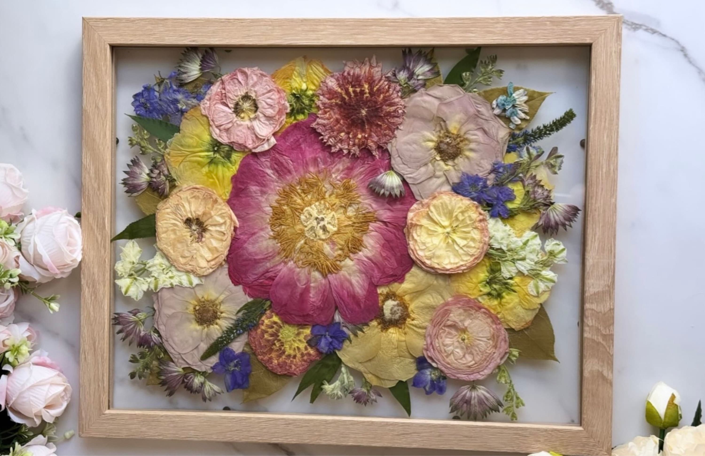 Preserved flowers from Ashley's etsy review