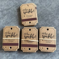 Personalized SPARKLER TAGS for Wedding Party Anniversary - Etsy Canada