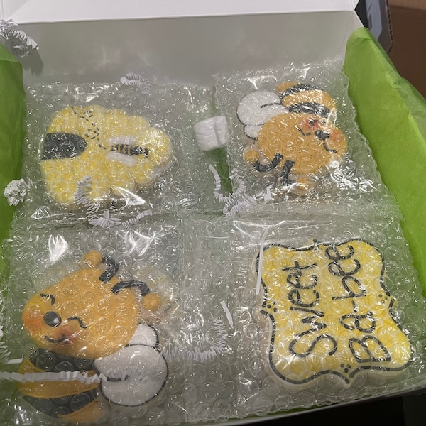 Sweet Ba-bee Baby Shower Cookies, Bee Themed Cookies, What Will It Bee ...