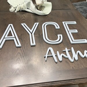 Name Cutouts for Nursery, Wooden Letters, Name Sign, Nursery Letters ...
