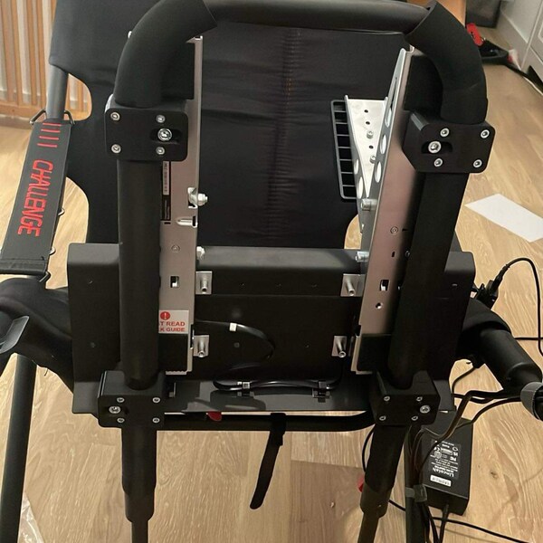 Morsetto staffa di rinforzo collegamento pedale per Playseat