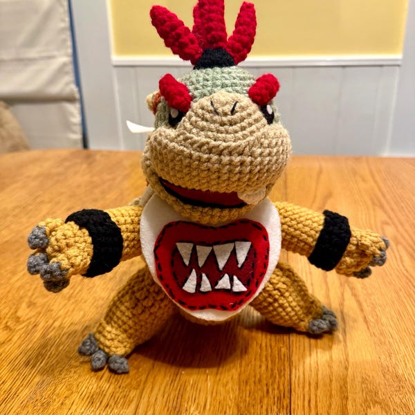 Bowser Jr Crochet Pattern ~ Amigurumi PDF ~ ENGLISH Instructions Only ...