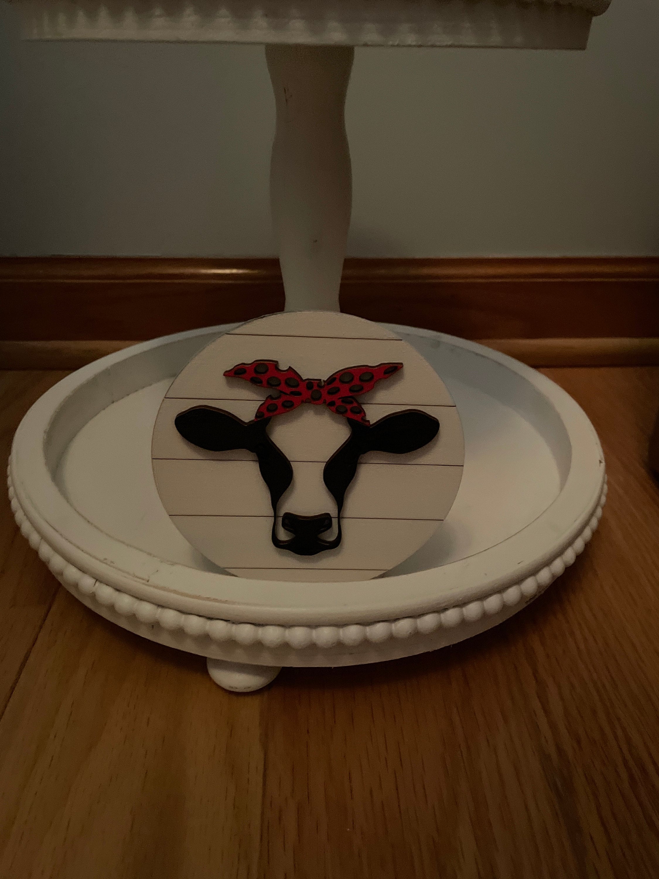 Farmhouse Tiered Tray Decor, Farmhouse Shelf Sitters, 3D Farmhouse Decorations, Red Barn, Cow Pig Chicken Decor