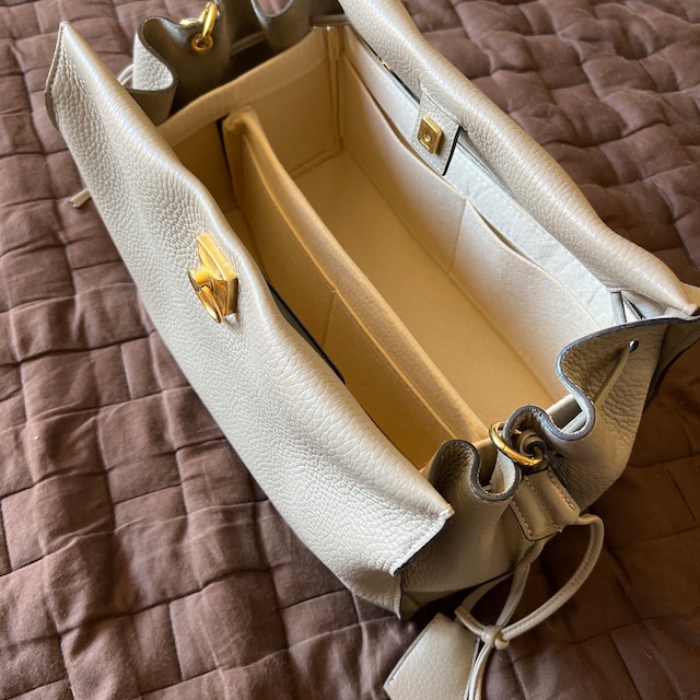 St louis PM Bag Organizer St Louis GM Tote Bag Insert Handmade 3mm Premium  Felt Snug Sturdy Silver Zipper