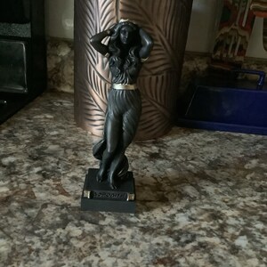 Aphrodite Statue Greek Goddess Made of Alabaster Gold Black 16cm - Etsy
