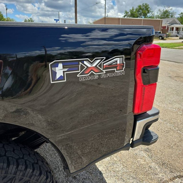 4x4 Off Road US Flag Truck Bed Decal Set GLOSS BLACK For Ford F-150 Super Duty - Foto 7