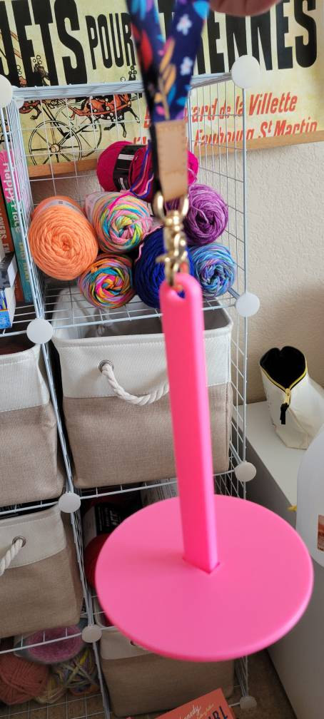 Portable Yarn Holder, Travel Wrist Hanging Yarn Cake Dispenser, Gift for Crocheter