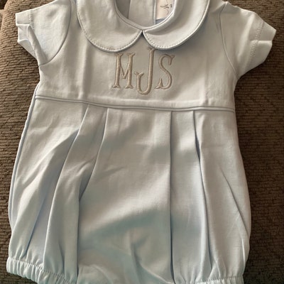 Monogrammed Baby Boy Bubble Boy Easter Outfit Personalized - Etsy