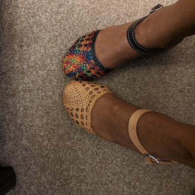 mexican woven leather sandals
