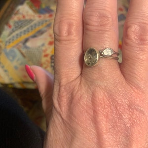 Customer photo from Suzie, Dainty Raw Herkimer Diamond Ring in Yellow Gold