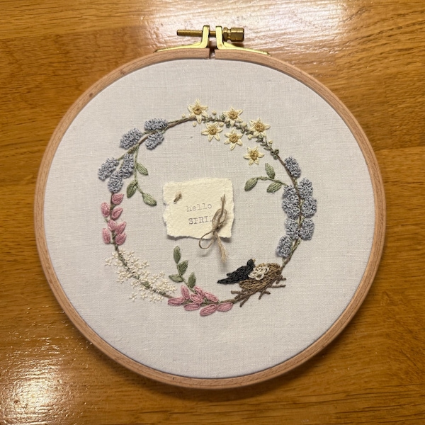 Spring Wreath - an Embroidery Kit From the Seasons Range - Etsy
