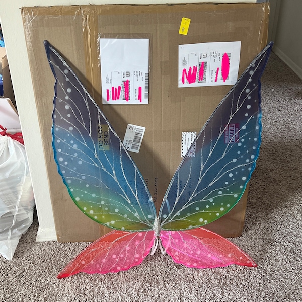 Silver Moon Fairy Wings Large Adult Fairy Wings, Butterfly Wings