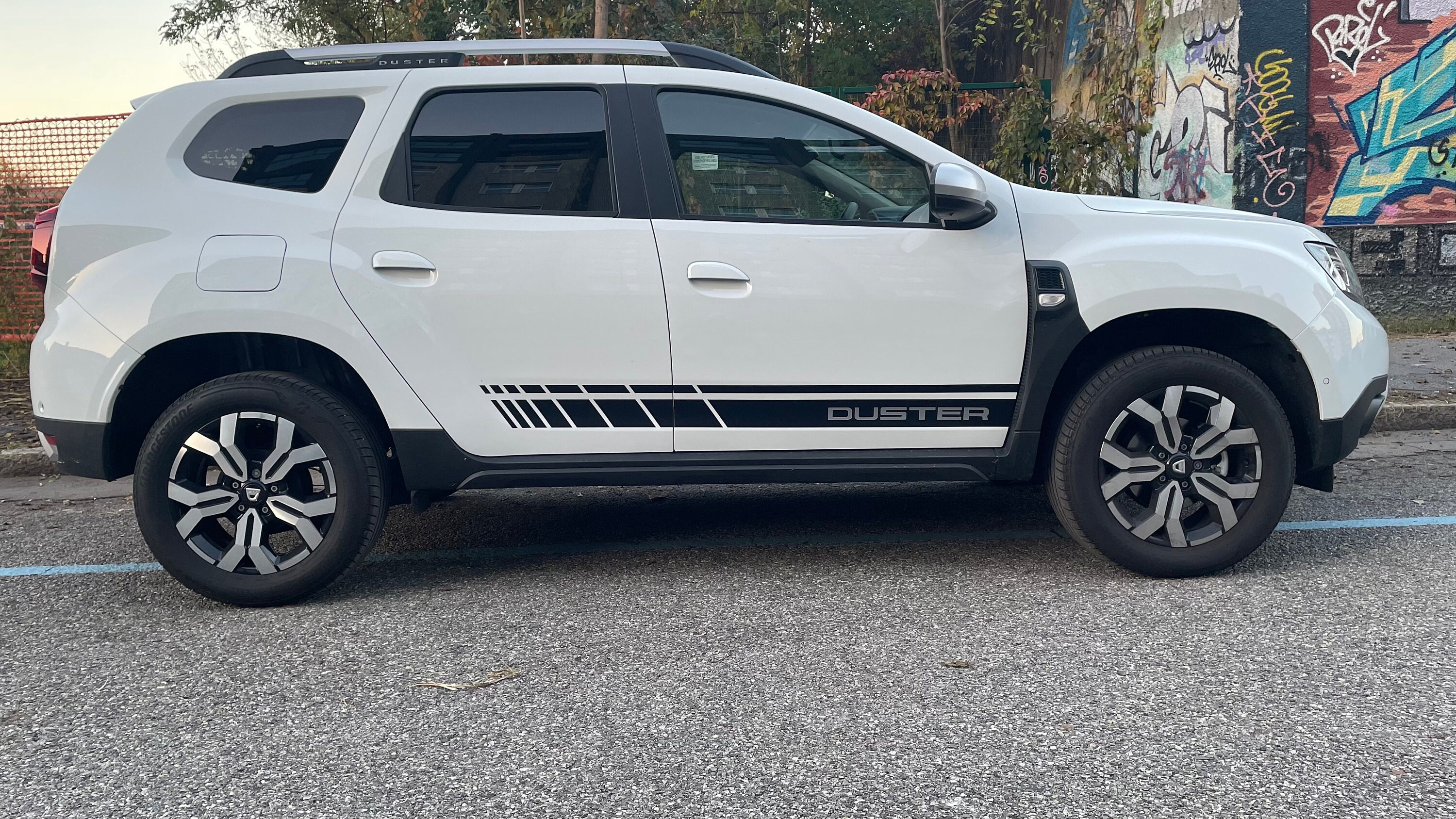 Side Stripes Stickers Dacia Duster 2022 Auto Tuning Sport Racing 