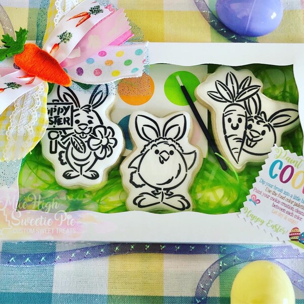 Easter Paint Your Own Cookie Tag Instructions, PYO Cookie Labels ...