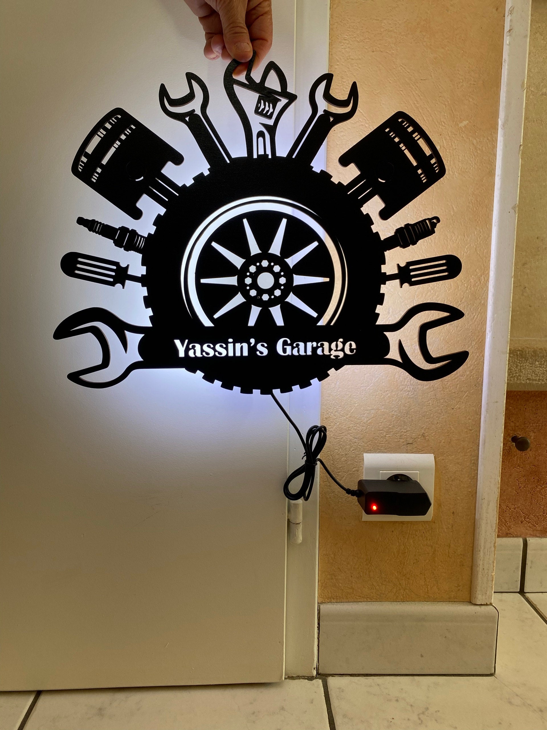 Cadeau pour le maître de l'atelier automobile, décoration murale pour les employés de l'atelier automobile, anniversaire de mécanicien automobile