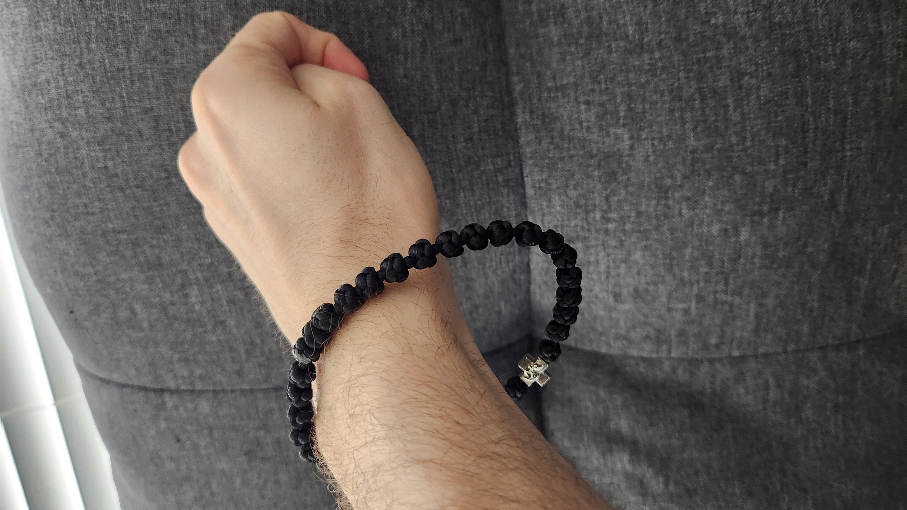 Orthodox Prayer Rope bracelet 33 knots brojanica komboskini black orthodox jewelry, Christian Gifts, Christian bracelet, Christian jewelry