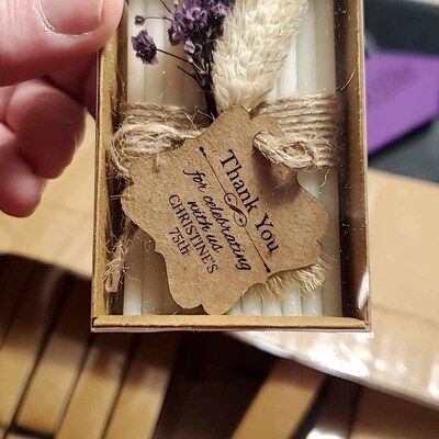 Geyoga 50-Pack Funeral Favor Set - Memorial Bookmarks With Cards & Organza Bags For Celebration Of Life
