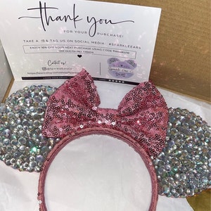 Cerchietto Minnie Mouse Con Paillettes Scintillanti Per Ragazze E Adulti - Festa Compleanno