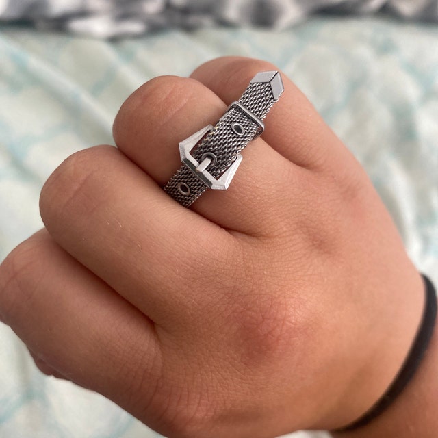 Belt Buckle Ring Adjustable Belt Ring Costume Jewellery Belt