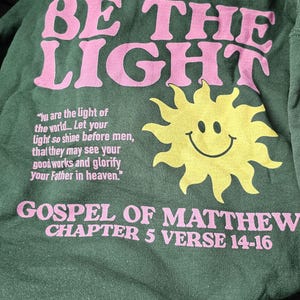 Jesus Saves Shabby Chic Crewneck Pink main image 0