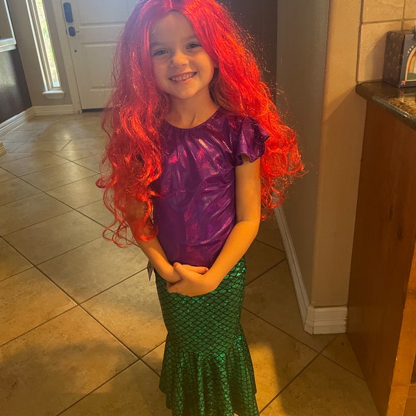 16 Colors! Childs Mermaid Skirt Fish Tail, Stretch Costume Party ...