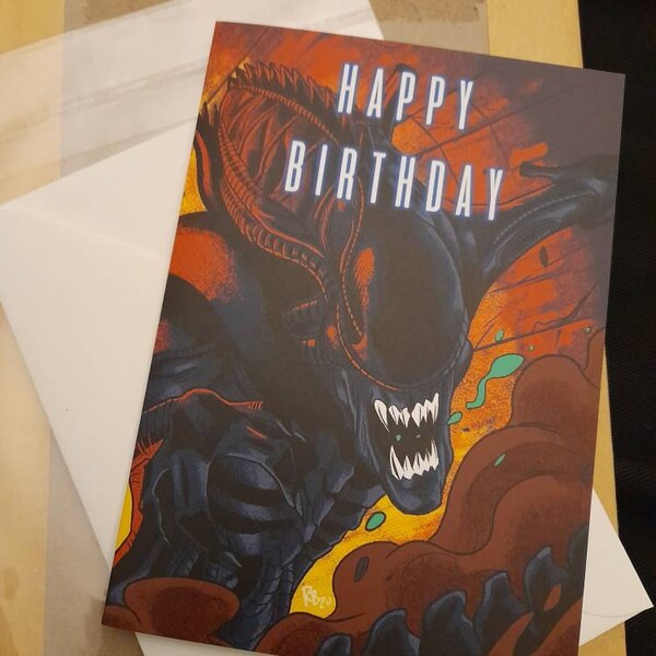 Aliens - Birthday Card - Etsy UK