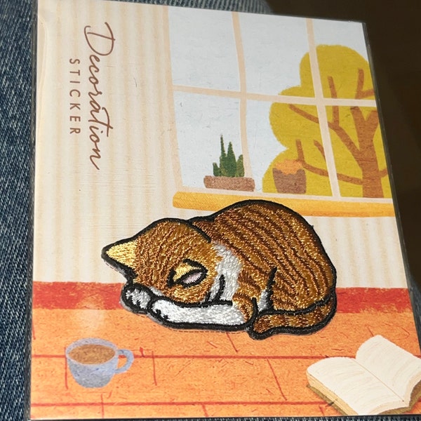 Cheerful Cat Patch Quilted Washer and Dryer Cover NCU0PTT3034 main image 0