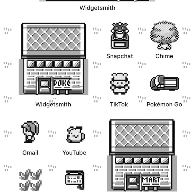 Ios 293 Icons Pokemon Red Blue Version iPhone (Instant Download) 