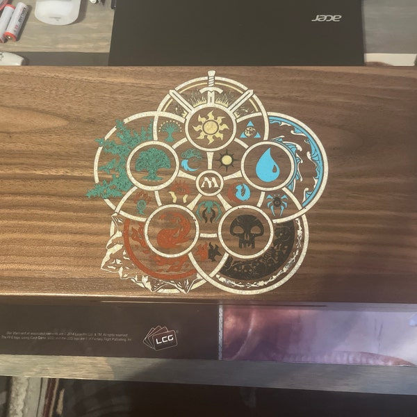Custom Gemstone Inlay for MTG Commanders, Magic the Gathering, Deck Box ...